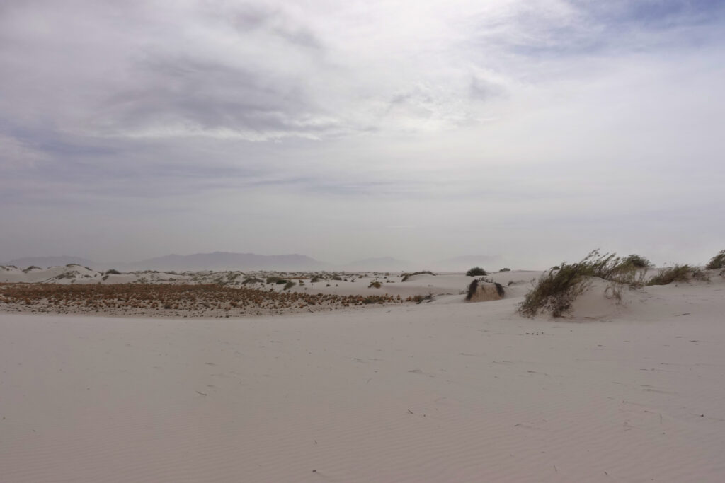 Sand und Berge im White Sands National Park