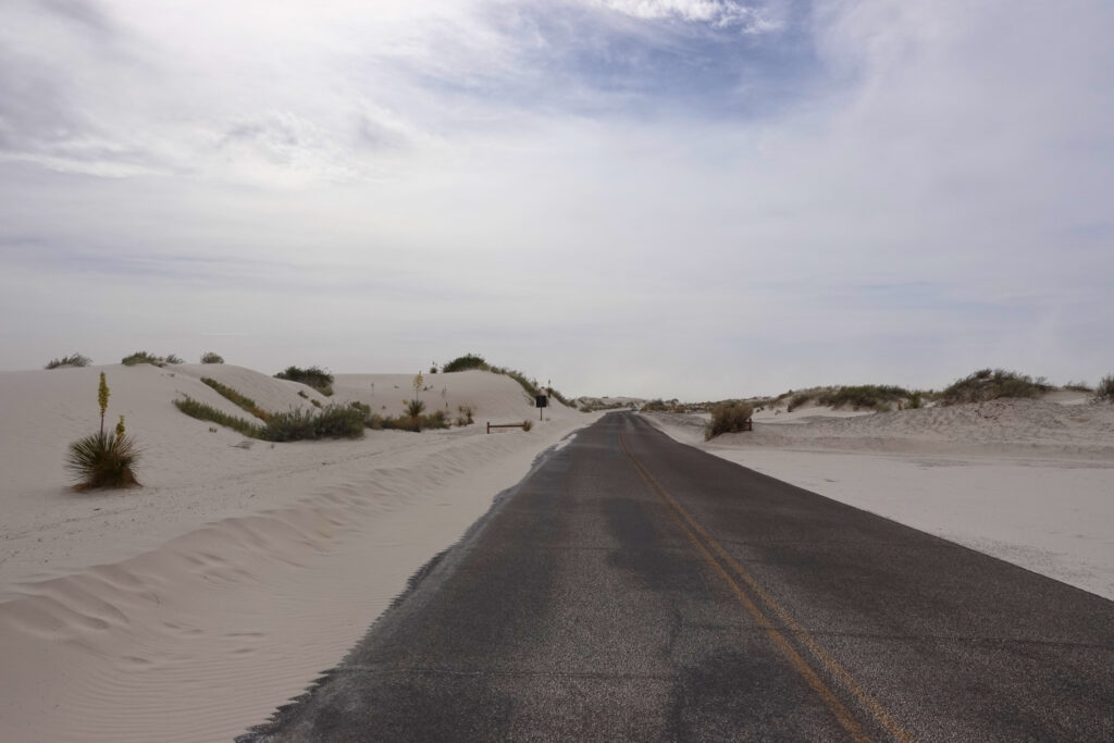 Straße im White Sands National Park